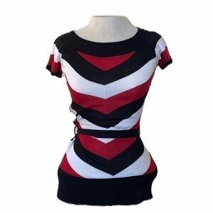 B Wear striped sweater blouse medium, NWT